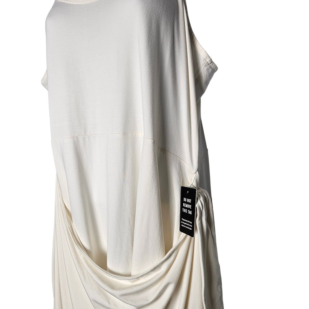 NWT‎ Express Womens Ivory Spaghetti Strap Tank Dress XL Wedding Graduation Luxe - Picture 2 of 10